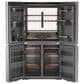 GE Appliances 22.9 Cu. Ft. Smart Counter-Depth Quad-Door Refrigerator in Platinum Glass, , large