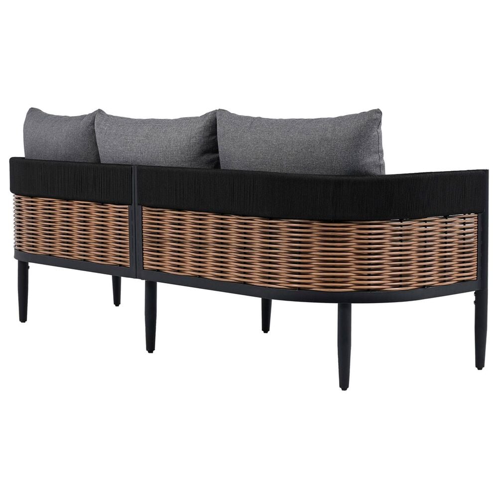 Safavieh Harrison 3-Seater Outdoor Sofa in Grey, , large