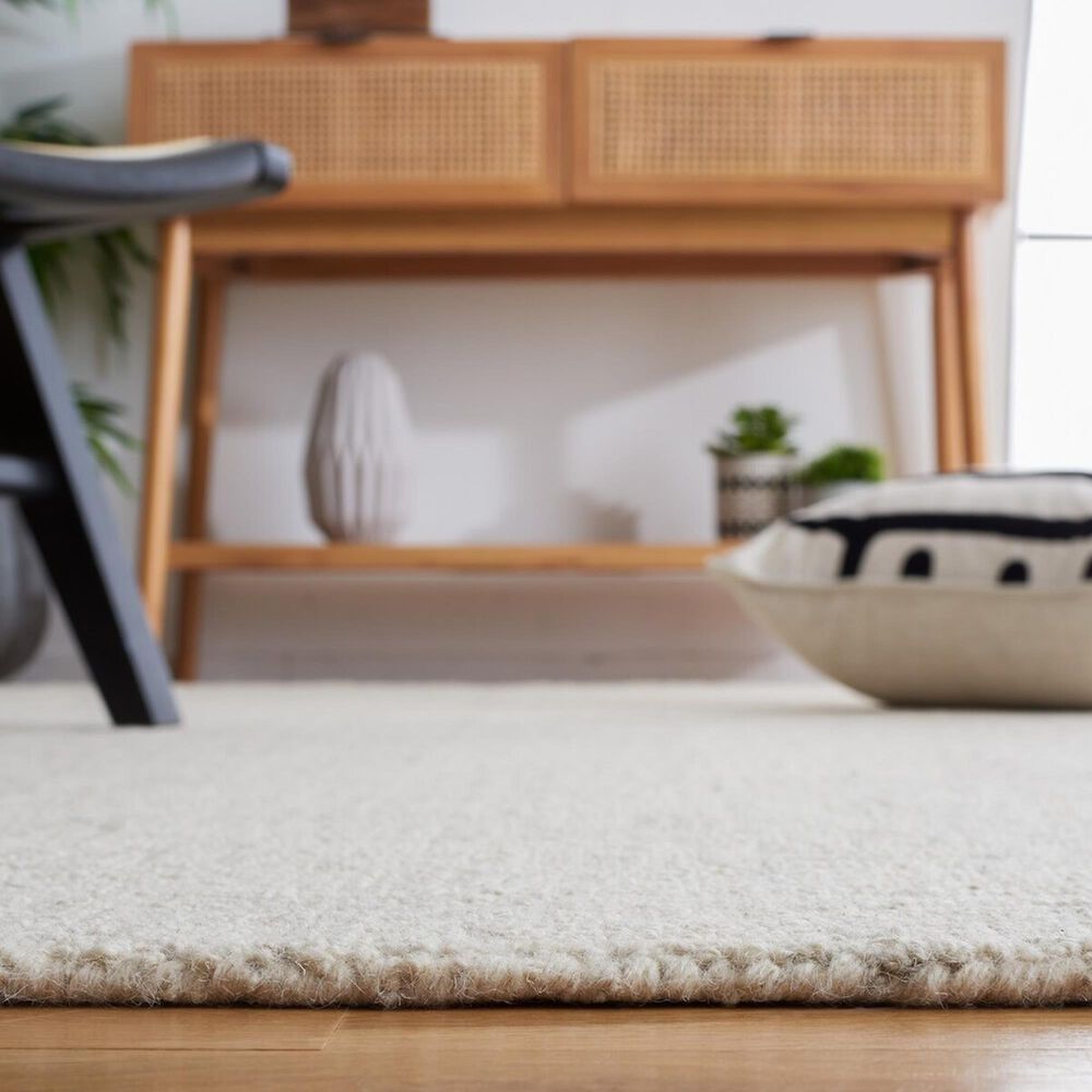 Safavieh Micro-Loop 2&#39;3&quot; x 7&#39; Light Grey and Ivory Runner, , large