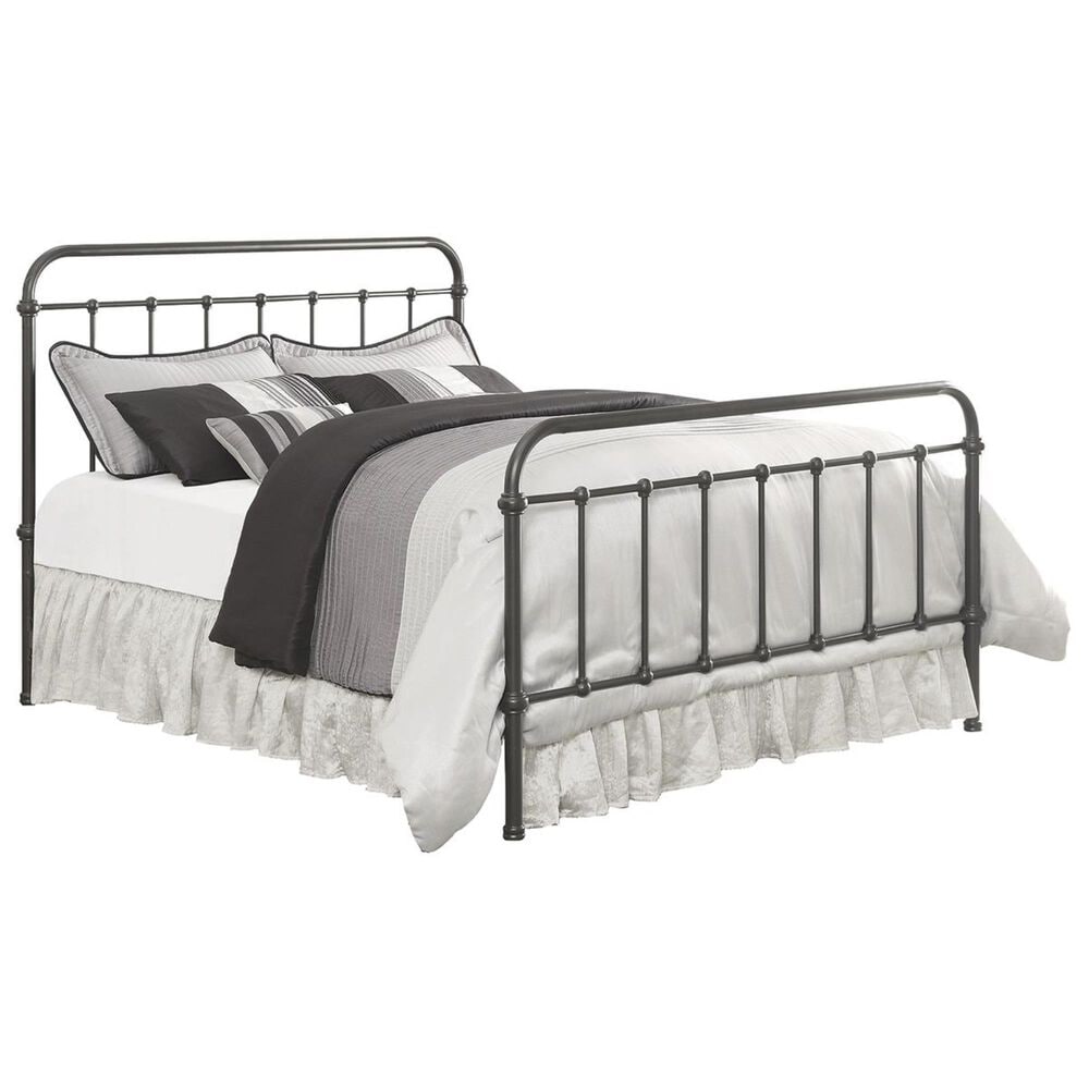 Pacific Landing Livingston Metal King Bed in Dark Bronze, , large