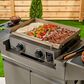 Tytus Emberwood Grill and Prep Cart with 2-Burner 22" Gas Tabletop Griddle in Gunmetal Gray, , large