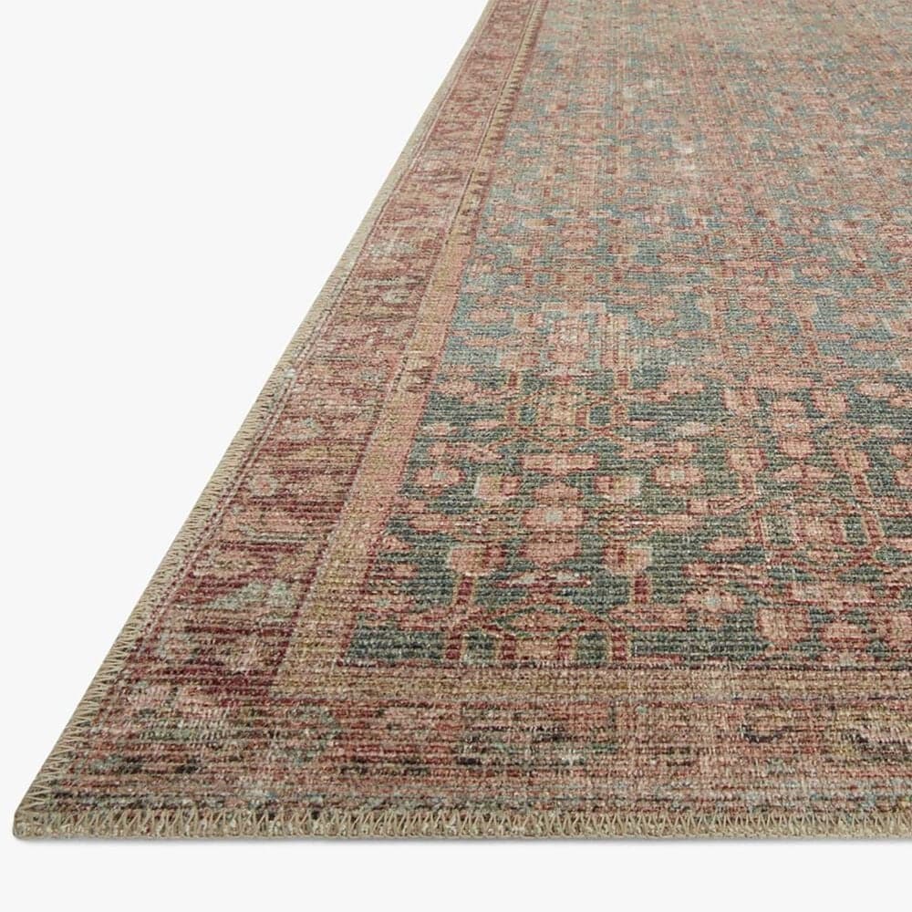 Angela Rose Aubrey 2&#39;6&quot; x 9&#39;6&quot; Blue and Terracotta Runner, , large