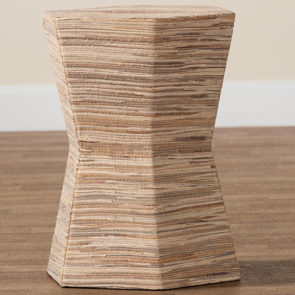 Baxton Studio Idana End Table in Natural, , large