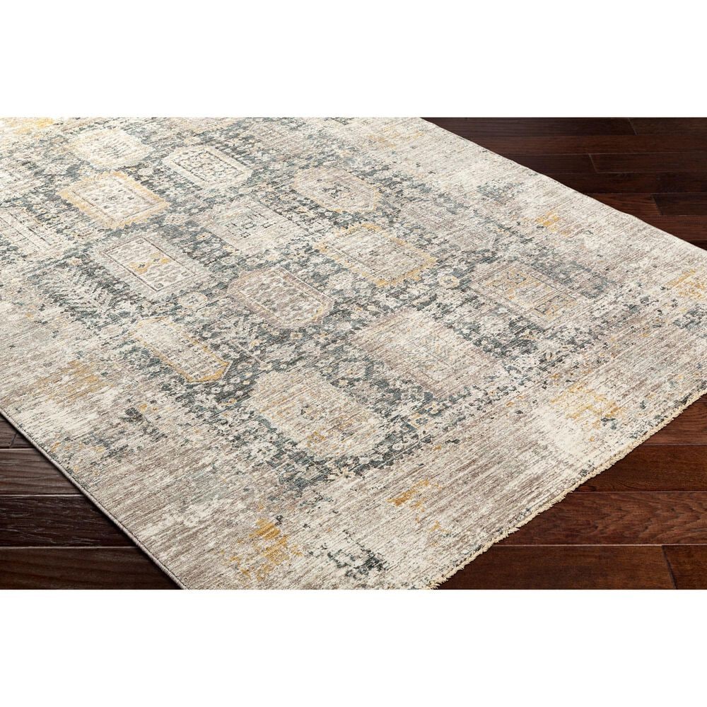Surya Carlisle CSI2319 3&#39;11&quot; x 5&#39;11&quot; Dark Brown, Medium Gray, Off-White, Olive and Dark Blue Area Rug, , large