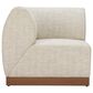 Zuo Modern Christy Outdoor Corner Chair in Beige, , large