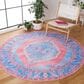 Safavieh Serapi 6"7" Round Light Blue and Beige Area Rug, , large