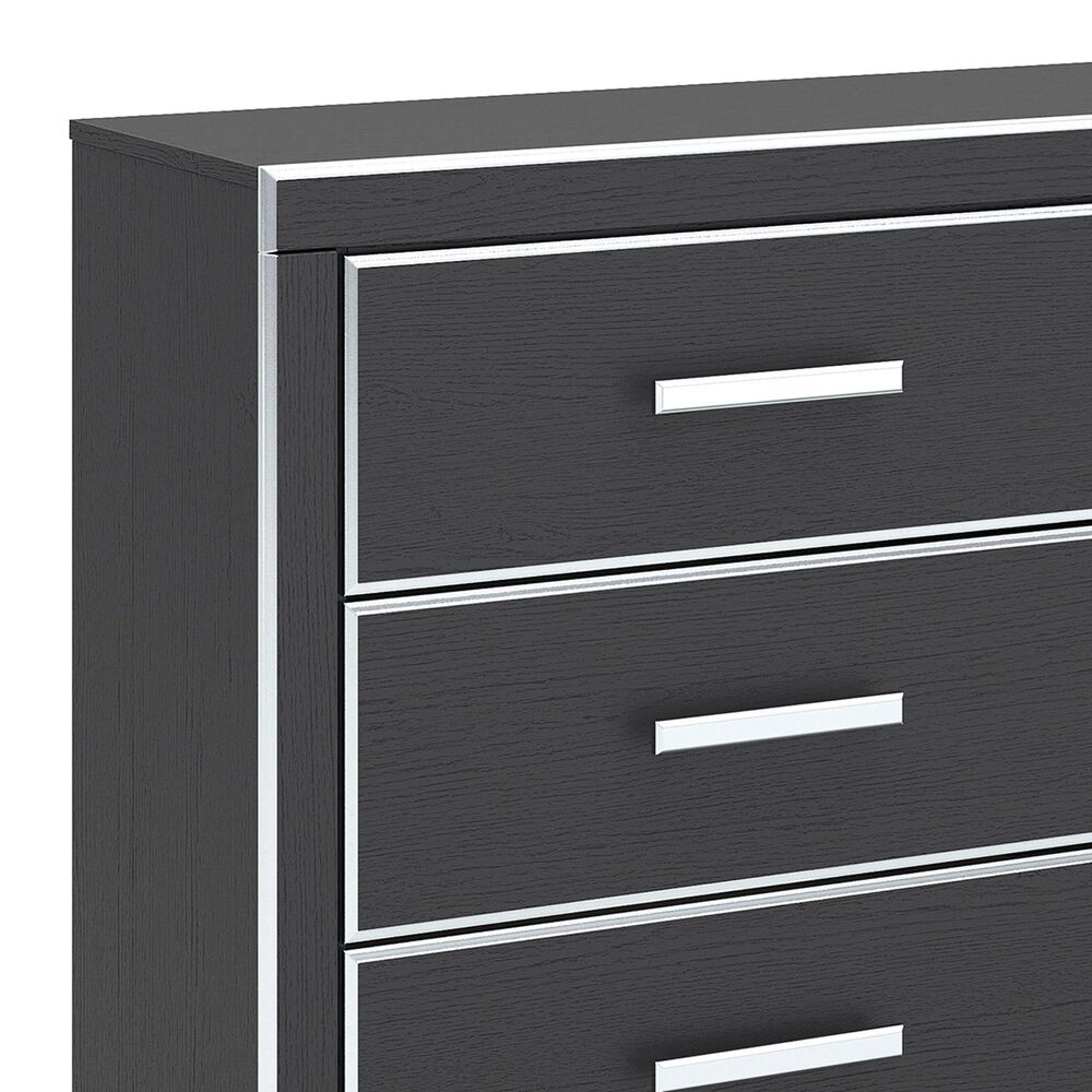 Ashley Zuraleus 4-Piece King Upholstered Platform Bedroom Set in Matte Black, , large