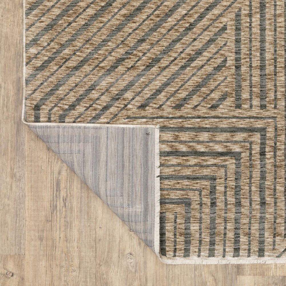 Oriental Weavers Echo ECH01 Beige and Grey 2&#39;3&quot; x 7&#39;6&quot; Runner, , large