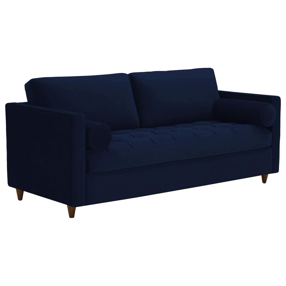 Joybird Briar Sleeper Sofa in Royale Cobalt Velvet and