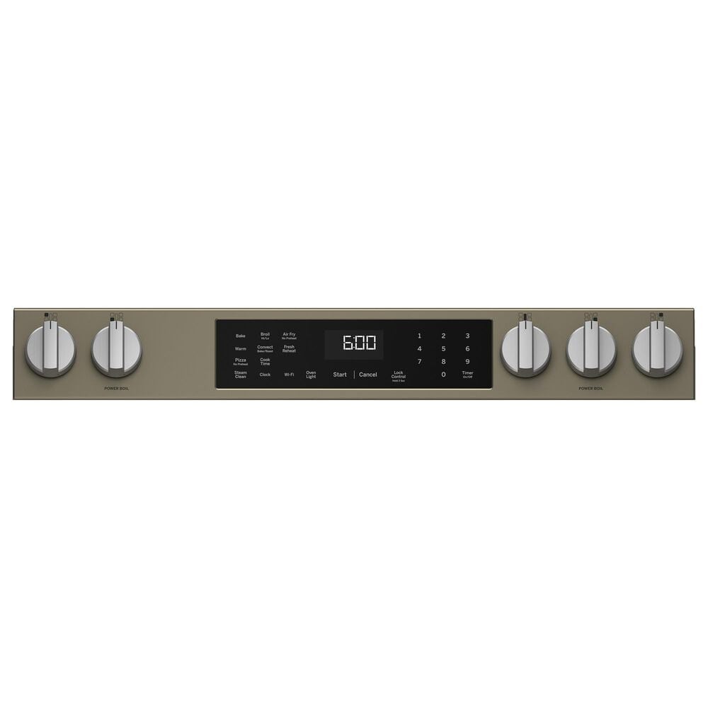 GE Appliances 30" Slide-In Front-Control Convection Gas Range in Fingerprint Resistant Slate, , large