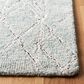 Safavieh Micro-Loop 2"3" x 7" Ivory and Light Blue Runner, , large