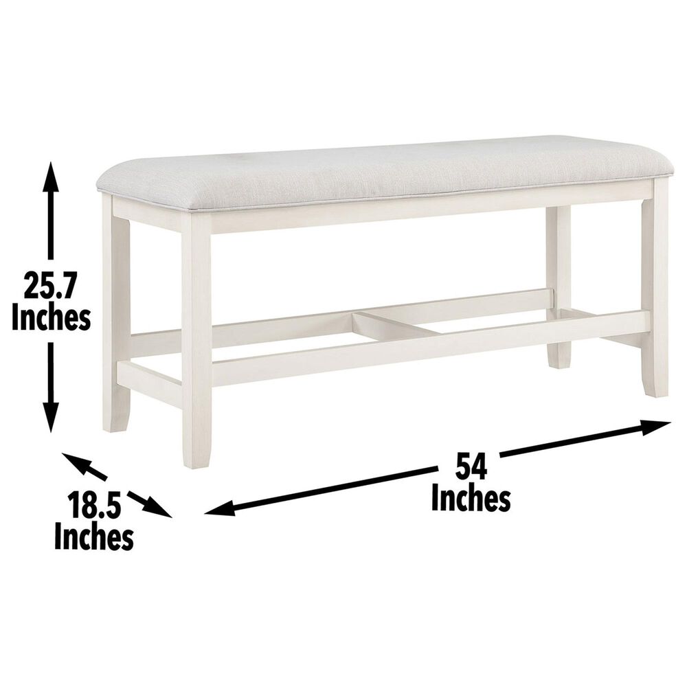 Steve Silver Hyland 6-Piece Counter Height Dining Set in Milk and Honey, , large