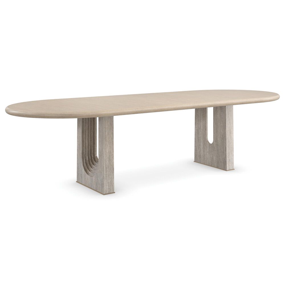 SCHNADIG Emphasis Dining Table in Sun Drenched Oak and Silver - Table Only, , large