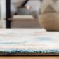 Safavieh Micro-Loop MLP475M 8" x 10" Ivory and Blue Area Rug, , large