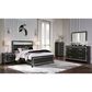 Ashley Kaydell Queen Uph Panel Bed in Dark Gray and Black, , large