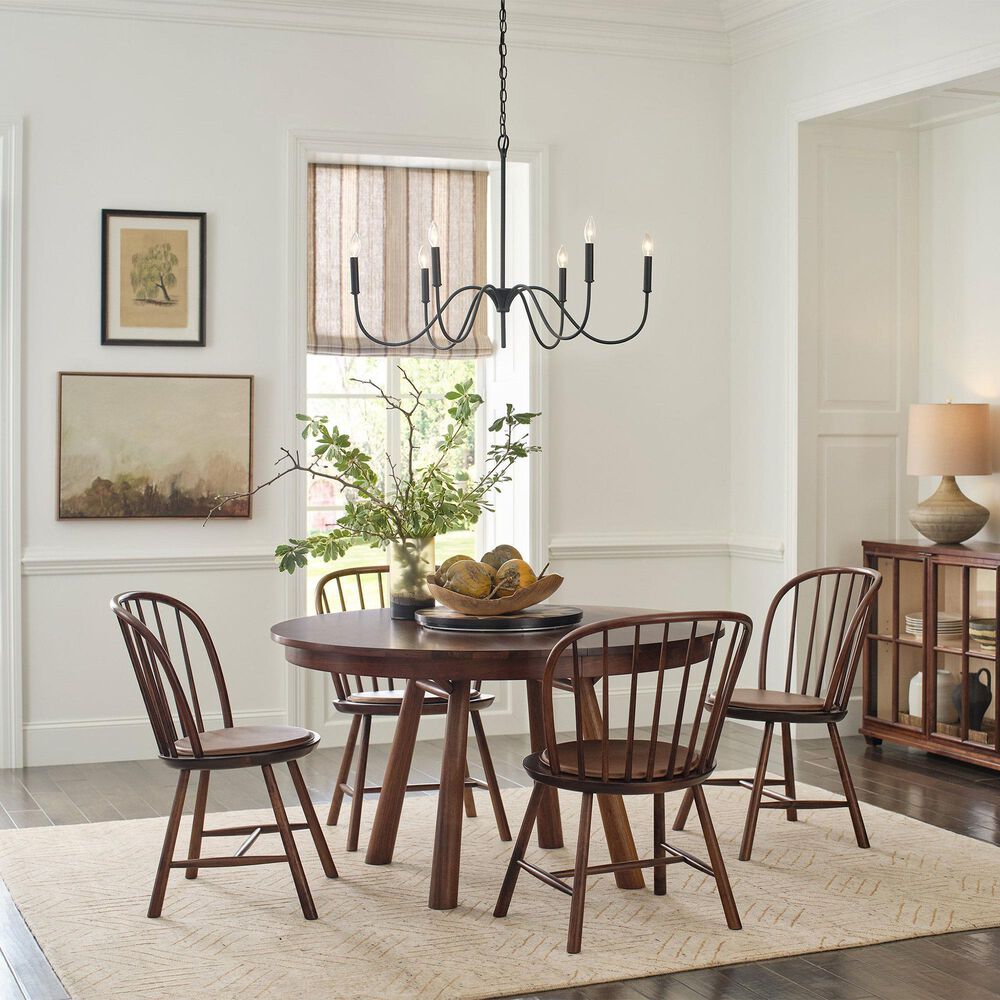 STICKLEY Hudson Valley 54&quot; Round Dining Table in Dark Roast, , large