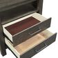 Riva Ridge Mill Creek 5 Piece Queen Low Profile Bed Set with 2-Drawer Nightstand in Carob, , large