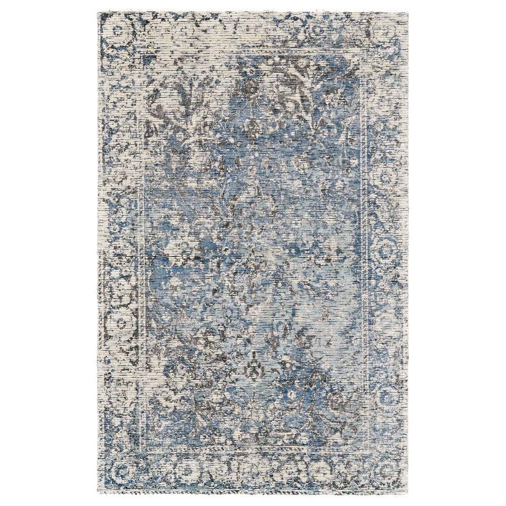 Feizy Reagan 8" x 11" Gray and Blue Area Rug, , large