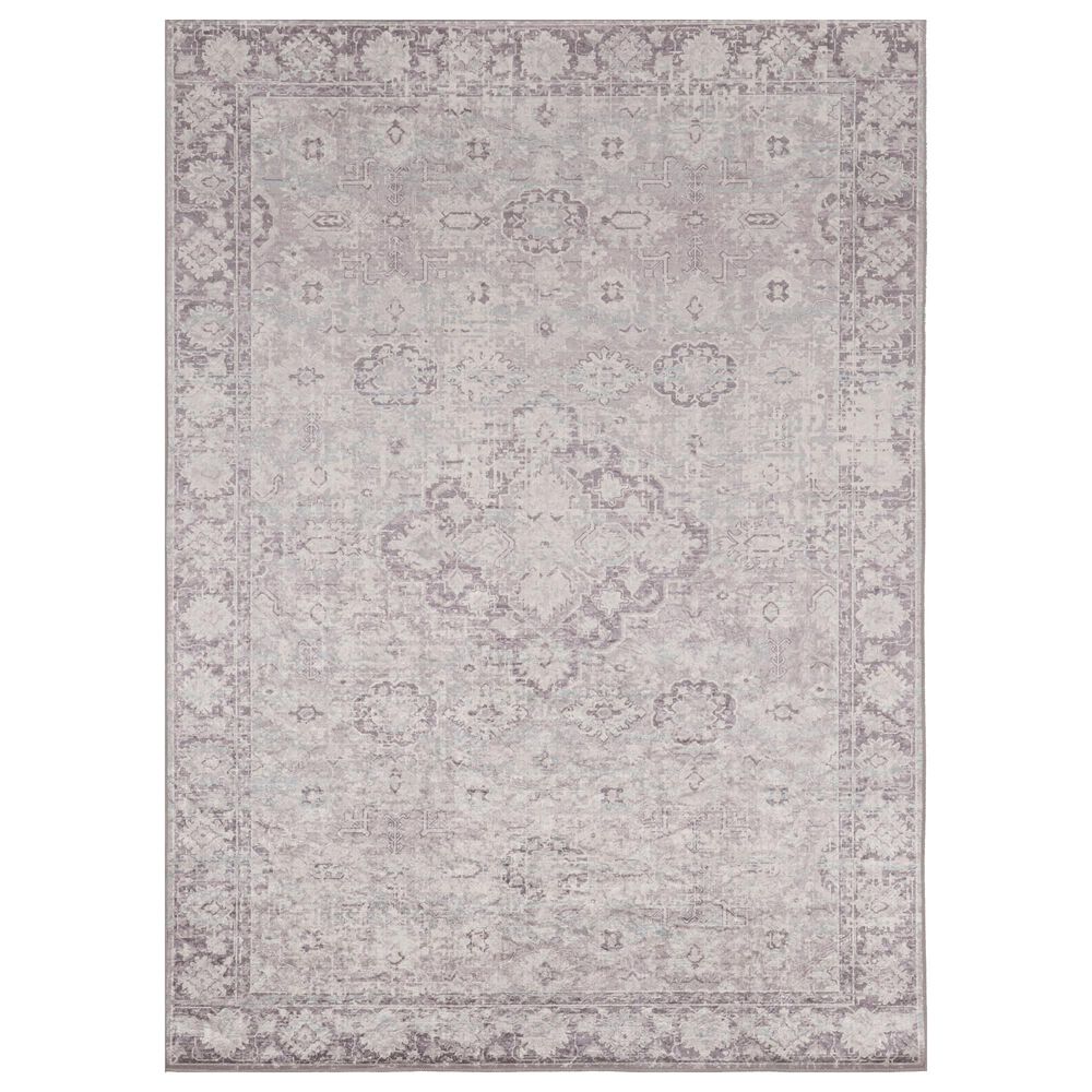 Linon Rugs Emerald EM13 5' x 7' Ivory and Thistle Area Rug, , large
