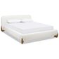 Jennifer Taylor Home Alpine Puffy Modern Queen Platform Bed in Ivory White, , large