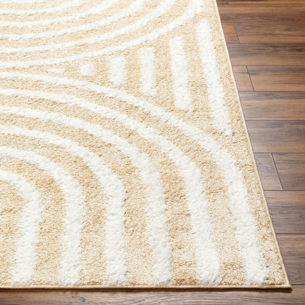 Surya Rodos RDO2331 5&#39;3&quot; x 7&#39; Mustard, White, Peach Area Rug, , large