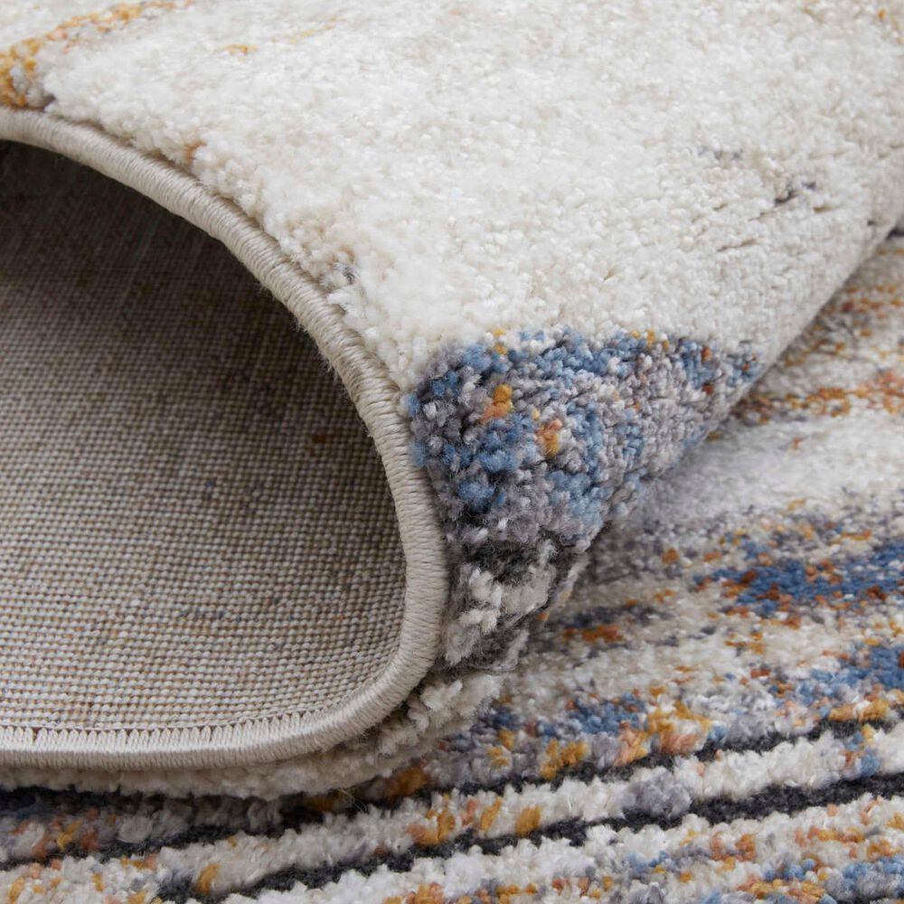 Feizy Rugs Gilmore 39MQF Ivory and Multicolor 5&#39;3&quot; x 8&#39; Area Rug, , large