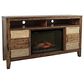 Jofran Painted Canyon 60" Electric Fireplace Media Console in Cannon Valley, , large