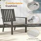 Hearth and Haven Outdoor All-Weather Aluminum Dining Chair in Gray (Set of 4), , large
