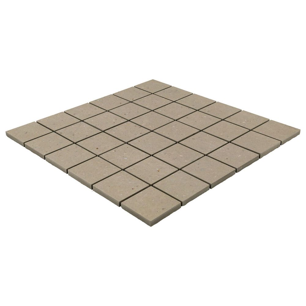 Dal-Tile Exposition Gesso 2" x 2" Straight Joint on 12" x 12" Porcelain Mosaic Sheet, , large