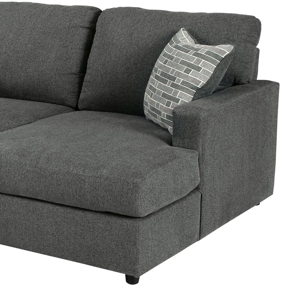 Signature Design by Ashley Edenfield 3-Piece Left Facing U-Shaped Sectional with Chaise in Charcoal, , large