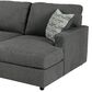 Signature Design by Ashley Edenfield 3-Piece Left Facing U-Shaped Sectional with Chaise in Charcoal, , large