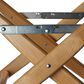 Telescope Casual Furniture World Famous Folding Bar Height Director Chair with Black Canvas in Varnish, , large