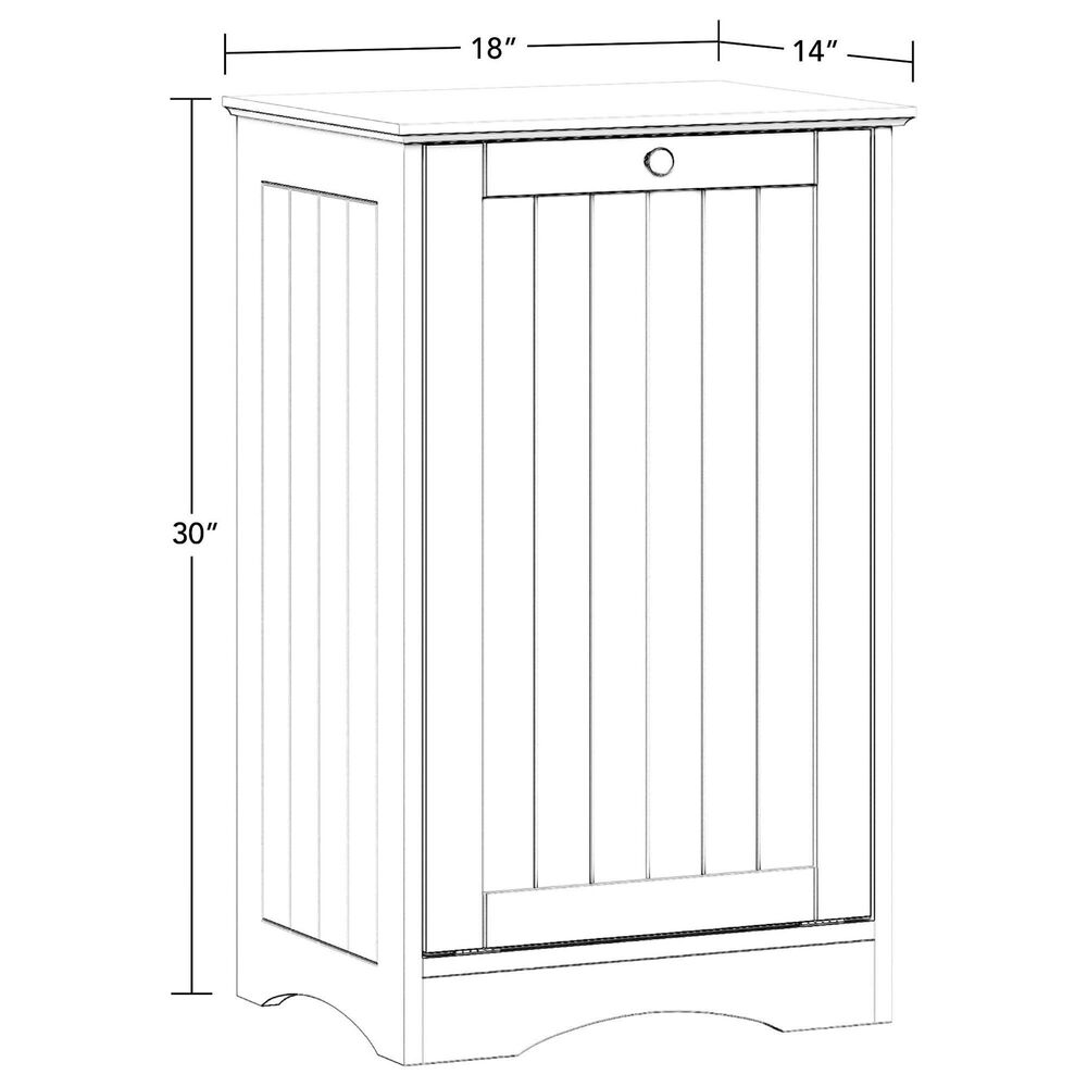 RiverRidge Home Ashland Tilt-Out Laundry Hamper in White, , large