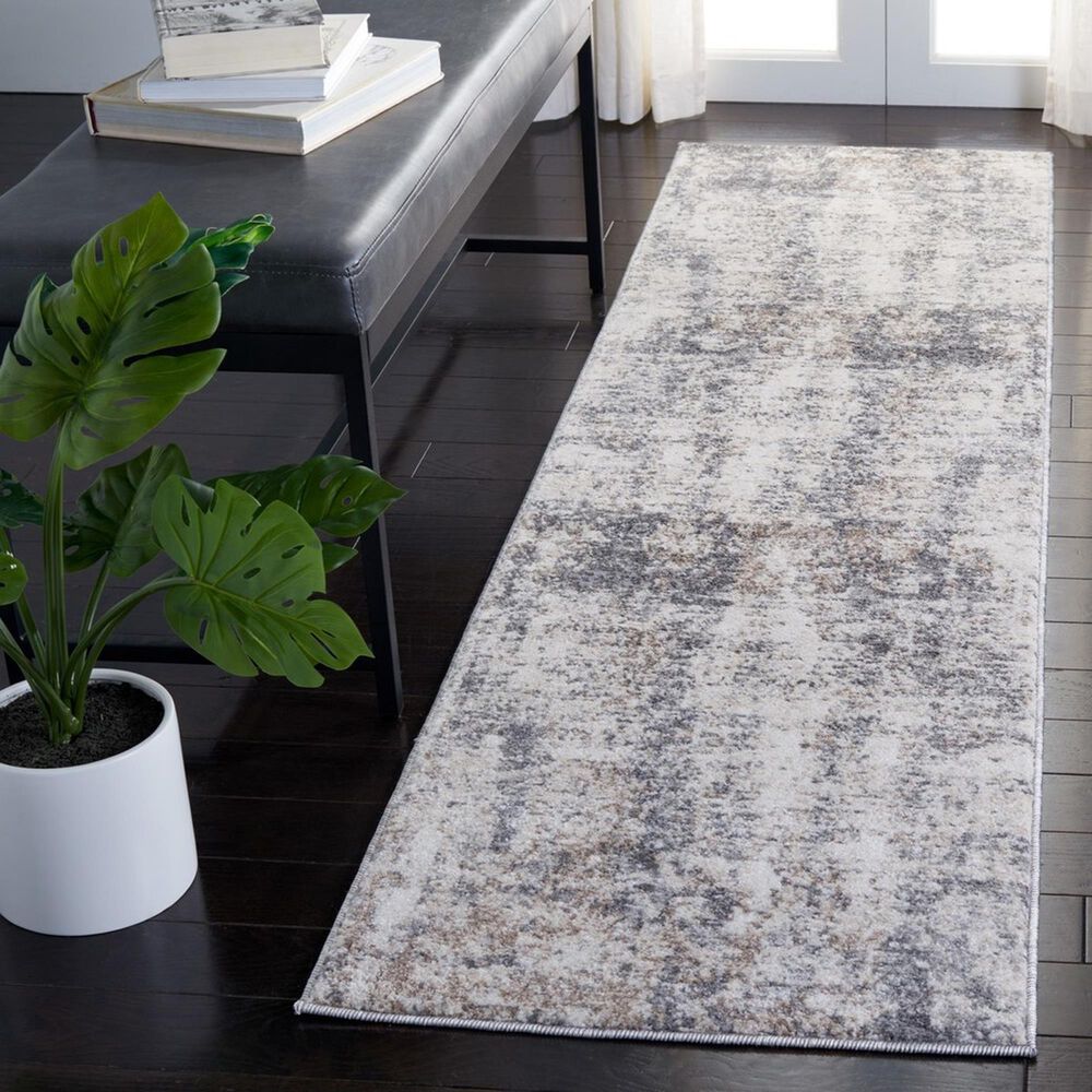 Safavieh Aston ASN713 2&#39; x 8&#39; Ivory and Grey Runner, , large