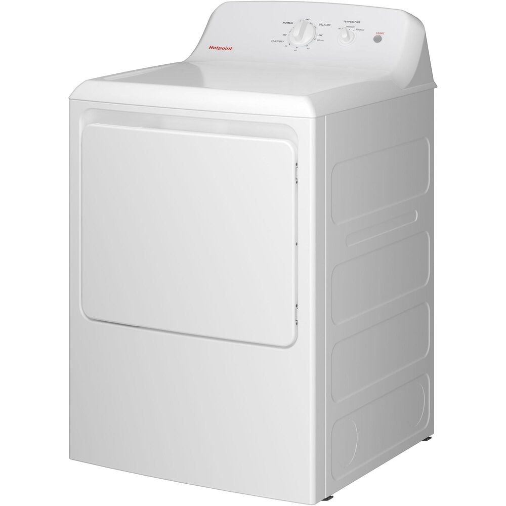 Hotpoint 6.2 Cu. Ft. Capacity Electric Dryer in White, , large