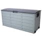 Hearth and Haven 75-Gallon Outdoor Plastic Deck Box with Built-In Wheels in Gray, , large