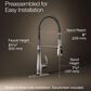 Kohler Bellera Semi-Professional Pull Down Kitchen Sink Faucet in Vibrant Stainless, , large