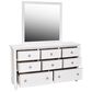 New Heritage Design Tamarack Dresser and Mirror in White, , large