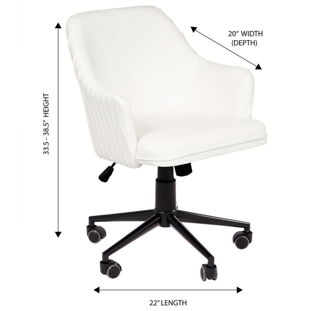 Impressions Vanity Adelyn Swivel Vanity Chair in Cool Grey, , large