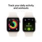 Apple Watch SE 3 (GPS) 40mm Starlight Aluminum Case with Starlight Sport Band - M/L - Starlight - (2025)(Pre-Order), , large