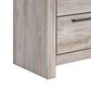 Ashley Broachmyn Queen Bed with Two Nightstands in Light Gray, , large