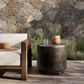 Four Hands Venetia Outdoor End Table in Distressed Bronze, , large