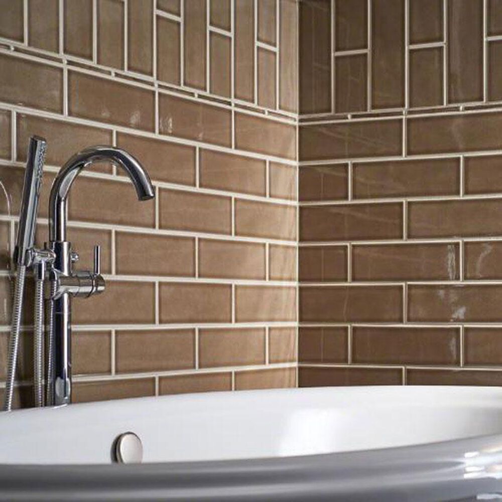 MS International Subway Artisan Taupe 4" x 12" Ceramic Tile, , large