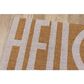 Novogratz Aloha Hello ALO-2 1"6" x 2"6" White Door Mat, , large