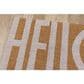 Novogratz Aloha Hello ALO-2 1"6" x 2"6" White Door Mat, , large