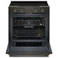 KitchenAid 2-Piece Kitchen Package with 30" Slide-In Smart Electric Range and 30" Over-the-Range Microwave Oven in Black Ore, , large