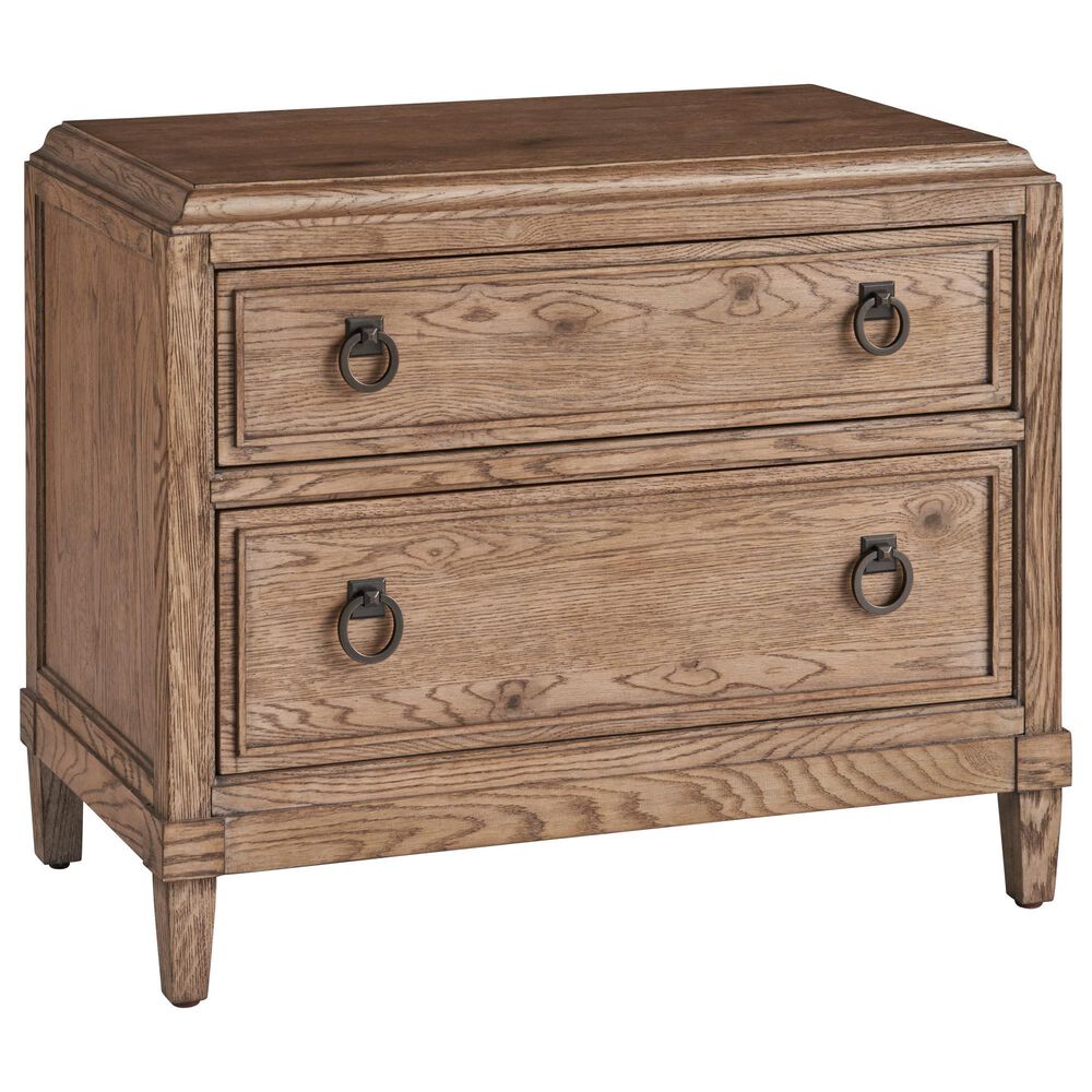 Universal Furniture Griffith Park 2-Drawer Nightstand in Sienna with AC and USB Ports, , large