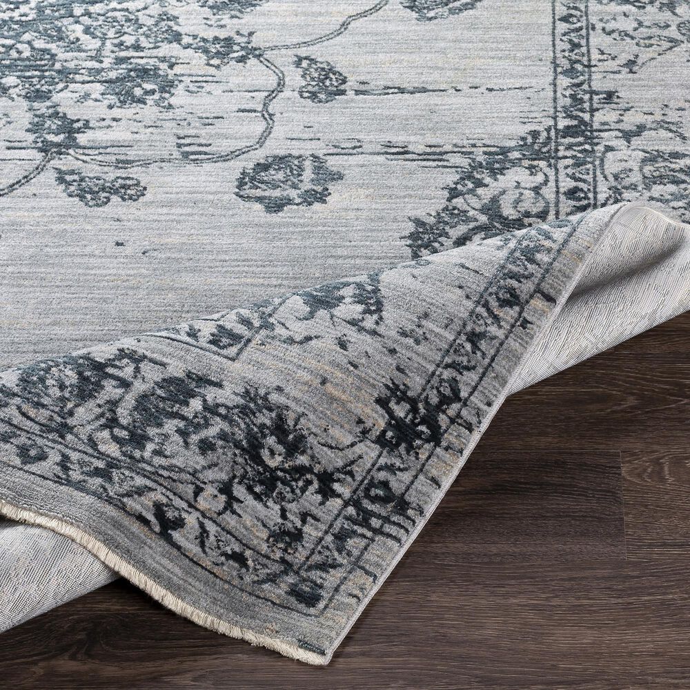 Surya Laila  2&#39;7&quot; x 4&#39; Navy, Teal, Light Gray, Beige, Taupe and Cream Area Rug, , large