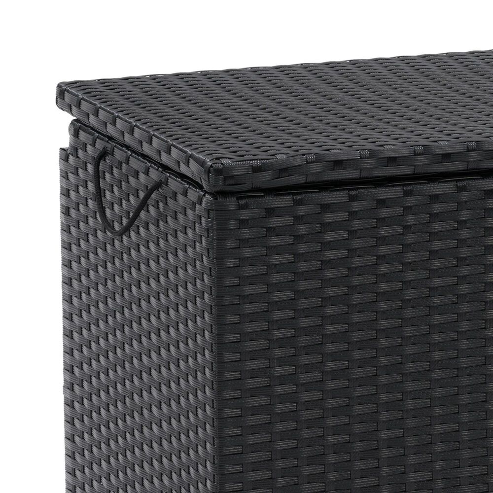 CorLiving Parksville Patio Cooler Table in Black, , large