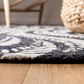 Safavieh Micro-Loop MLP170H 5" x 8" Charcoal and Ivory Area Rug, , large